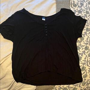 Old Navy Black Short Sleeve Women's Tee